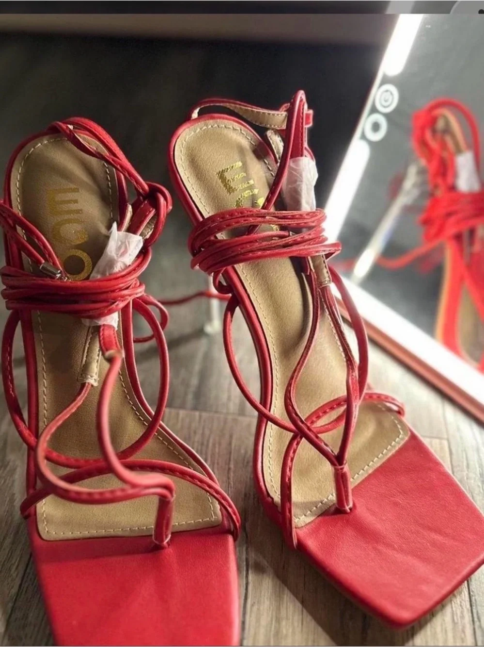 Wrap-Around Stiletto Sandals